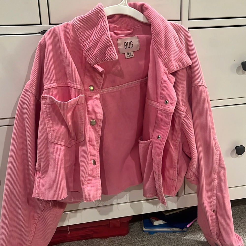 Pink urban outfitters jacket!